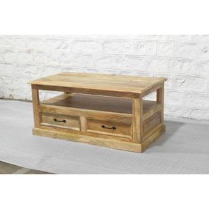 Châu Âu cổ điển phong cách rắn xoài gỗ mộc mạc <span class=keywords><strong>TV</strong></span> đứng với 2 ngăn kéo lưu trữ không gian kệ - Product Image 5