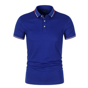 Polos de algodón de alta calidad con logotipo bordado personalizado para hombre, ropa deportiva informal de marca, Polos, camisetas para el hogar, camiseta Polo para hombre - Product Image 1