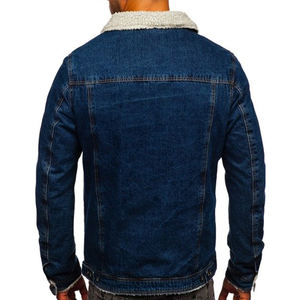 Vente directe d'usine Veste en jean lourd avec col Sherpa rabattu Vestes pour hommes, Vestes pour hommes, Veste pour homme - Product Image 2