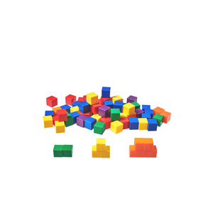 Yüksek kaliteli 1-Inch plastik içi boş renk küpleri eğitim Lego gibi keçe yapı taşları çocuklar yaş 5-7 yı<span class=keywords><strong>l</strong></span> - Product Image 2
