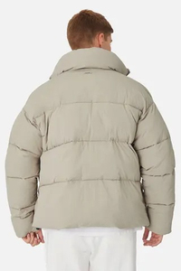 Hot Selling <b>Men's</b> Winter Windproof Hooded Puffer <b>Jacket</b> Thick Canvas with Stand Collar for Outdoor Wear - Product Image 4