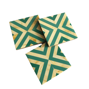 Posavasos de resina de madera Posavasos de resina con incrustaciones Juego de posavasos de resina Accesorios de mesa de Tradnary Pvt Ltd - Product Image 1