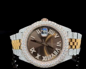 Relojes de lujo personalizados diamante moissanita hechos a mano - Product Image 3