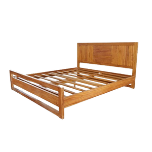 CAMA MADERA TECA SIMPLE NATURAL 180X200 CM - Product Image 1