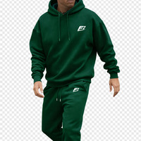 Conjunto Deportivo de Felpa 100% Algodón para Hombre, Sudadera con Capucha y Pantalones Jogger, Logotipo Personalizado, Dos Piezas, Proveedor de Ropa OEM de Marca Privada