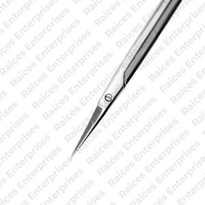 Tijeras oftálmicas de calidad superior, puntas romas en ángulo de 9cm, instrumento Médico Quirúrgico, tijeras oftálmicas a la venta - Product Image 3