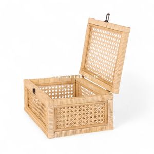 Caja de Almacenamiento de Ratán Sostenible al por Mayor de Vietnam para Organización del Hogar y Almacenamiento Decorativo - Product Image 3