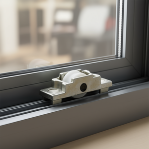 Bogie en Zamak de conception industrielle avec 1 roue à billes ou à aiguilles pour roulettes de portes et fenêtres - Product Image 2