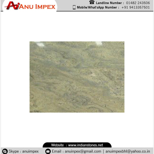 Piedra de granito natural de alta calidad en color verde limón Losa duradera y elegante para encimeras - Product Image 6