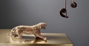 Estatua de tigre de latón de 9 pulgadas hecha a mano, diseño Art Deco, figuritas decorativas de animales salvajes, coleccionables, decoración del hogar, regalo - Product Image 6