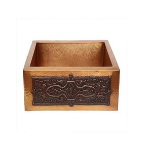 Fregadero de cocina de metal de acero inoxidable de cobre antiguo Fregadero hecho a mano de diseño moderno para uso en el baño - Product Image 3