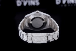 Nouvelle vente tendance Montre-bracelet en quartz sertie de diamants de laboratoire unisexe Mode Nouvelle arrivée Hip Hop Exclusif Acier inoxydable - Product Image 4