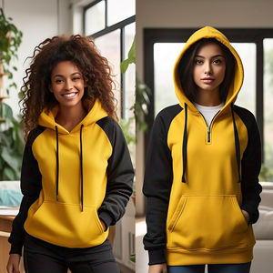 Sudadera con capucha de hombro caído para mujer, ropa informal a prueba de viento, sudadera holgada con capucha, jersey con cordón para mujer - Product Image 1