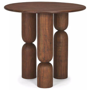 Table d'appoint en bois d'acacia massif artisanal, design moderne et unique, table d'appoint pour la maison, salon, meuble d'appoint au prix le plus bas - Product Image 3