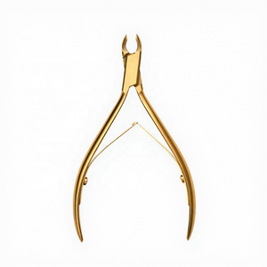 <b>Cuticle</b> Nippers Nail <b>Cutter</b> Plier Titanium Rainbow Coated Stainless Steel Manicure Pedicure Tool Nail Care tools - Product Image 6