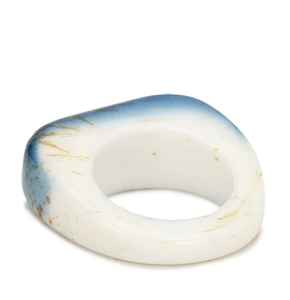 Lujoso personalizado mejor calidad hecho a mano alto pulido hermoso colorido anillo de resina de moda para las mujeres de la India - Product Image 2