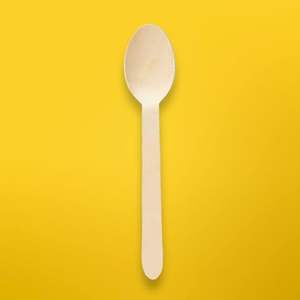 Ensemble de couverts en bois biodégradables Premium 100% jetable canne à sucre Bagasse cuillère fourchette couteau écologique à manger pour les fêtes - Product Image 3