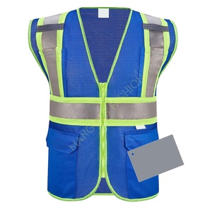 Ropa DE TRABAJO Chaleco reflectante de alta visibilidad Chaleco de seguridad con logotipo Chaleco Correr Seguridad Trabajador Chalecos Construcción de tráfico Personalizado - Product Image 1