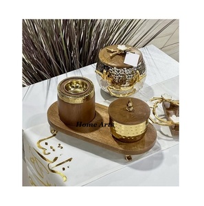 ชุดที่เผาธูปออกแบบได้ตามต้องการชุดที่ทำจากโลหะและไม้4ชิ้น - Product Image 4