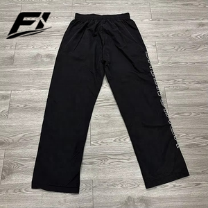 Custom Plus Size Loose Casual Waterproof Breathable <b>Canvas</b> Windbreaker men's pants Mid Waist Anti-Wrinkle Drawstring Fit USA - Product Image 2