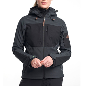 Women Softshell Jacket Finished <b>Canvas</b> Lightweight Durable Waterproof Windproof Outdoor Use Autumn Winter - Product Image 1