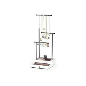 Scaffale dell'organizzatore del supporto della collana, espositore per gioielli con espositore per gioielli con base in metallo espositore per orologi