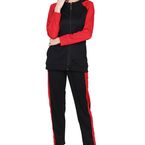Ensemble de survêtement d'hiver personnalisé pour femme, 2 pièces, haute qualité, dernier design, décontracté, en velours brodé, vente en gros - Product Image 3
