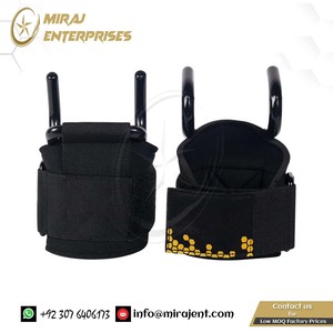 Muñequeras Empuñaduras Muñequera Guantes Ganchos Etiqueta privada Levantamiento de pesas personalizado Entrenamiento Fitness Gancho Gimnasio Soporte de levantamiento de pesas - Product Image 2