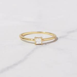 Bague élégante et classique en argent 925 avec zircon cubique, faite à la main, tendance, de qualité supérieure, pour femmes, pour mariage, anniversaire, fête - Product Image 1