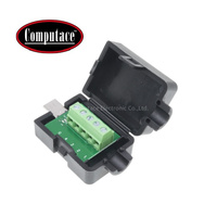 Conector Micro USB 2.0 Macho con Carcasa y Terminal de Tornillo, Adaptador de 5A, Carcasa de PP Niquelada de Latón, Controladores de Motor Avanzados