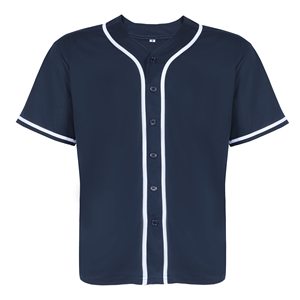 Vente en gros Chemises de baseball en polyester de haute qualité, respirant, col en V, manches courtes, boutonnées, sublimation personnalisée - Product Image 1