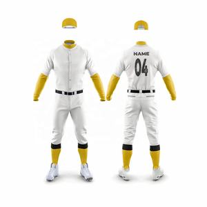 Conjunto de Uniforme de Béisbol y Sóftbol Sublimado Transpirable de Tallas Grandes para Hombre, Diseño Personalizado, Venta al Por Mayor - Product Image 4