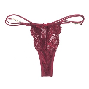 En yeni kızlar giyen pantolon şeffaf külot işlemeli dantel seksi kadın tanga G-string - Product Image 5
