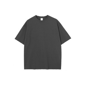 เสื้อยืดผ้าฝ้ายทรงบ็อกซี่ฟิตเนสของผู้ชายเสื้อโอเวอร์ไซส์โอเวอร์ไซส์ผ้าคอตตอน100% สำหรับผู้ชาย - Product Image 1