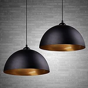 Lámpara Colgante Negra de Hierro con Altura Ajustable, Regulable, E27, CRI, Luz Blanca Cálida Suave, para Techo, Ideal para el Hogar - Product Image 5