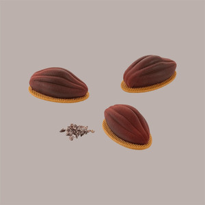 Realistic Cocoa Beans <b>Silicone</b> Mold 67x37H26 mm for <b>Baking</b> & Pastry Tools - Product Image 1