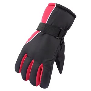 Gants de neige d'hiver pour hommes de haute qualité Gants de ski imperméables coupe-vent à un prix compétitif Matériau en cuir chaud et confortable - Product Image 1