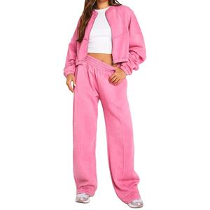 Conjunto Deportivo de Dos Piezas para Mujer, 100% Algodón, Estilo Acid Wash, 2026 - Product Image 1