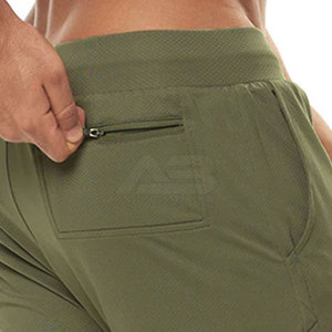 Pantalones cortos deportivos de cintura media para hombre de estilo personalizado High Street, pantalones cortos transpirables de color sólido para correr de talla grande a la venta - Product Image 6