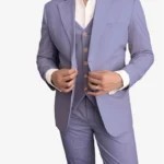 Traje de Negocios de 3 Piezas para Hombre, Corte Slim, Cierre de Cremallera, Transpirable, Blazer, Chaleco y Pantalones, Ropa Formal para Boda - Product Image 2