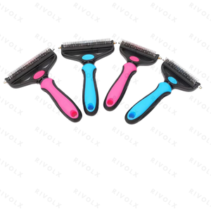 Offre Spéciale Pet Toilettage Chien Double Face Lames Pet Deshedding Brosse Pet Hair Eliminator Rasoir Peigne - Product Image 2