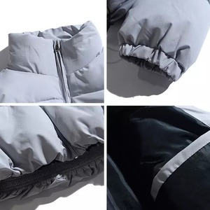 Wholesale Custom Men's Stand Collar Winter Waterproof Padded Bubble Jacket Quilted Outdoor Custom Puffer Jacket Men - Product Image 4