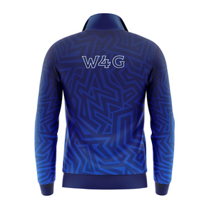 Vêtements de sport personnalisés pour hommes, fermeture éclair complète, respirant, veste de survêtement avec logo imprimé personnalisé, coupe ample pour les services formels OEM ODM de printemps - Product Image 2