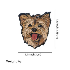 Broches en émail pour animaux de compagnie mignons, famille, chien, berger allemand, husky, bouledogue <span class=keywords><strong>français</strong></span>, corgi, dessin animé, animal, broche pour vêtements, fête des pères - Product Image 5