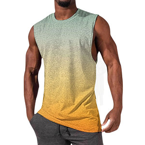 เสื้อกล้ามโชว์กล้ามระบายอากาศได้ดีของผู้ชายเสื้อแขนกุดสำหรับใส่ออกกำลังกายในยิมวิ่งชุดใส่วิ่งชุดใส่เดินชายหาดใส่วิ่งออกกำลังกาย - Product Image 1