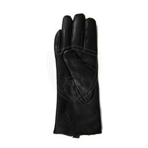 Guantes de cuero de vaca con ajuste seguro y forro polar cálido en el interior Guantes de cuero suave con acabado limpio para el invierno - Product Image 6