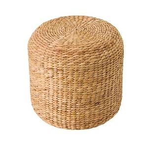 Tabouret en jacinthe d'eau tressée naturelle pour salons et salles d'attente, Vietnam - Product Image 4