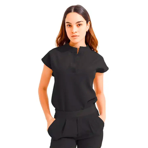 Custom Designed Jogger Doctor <b>Nurses</b> <b>Scrubs</b> Women Hospital Uniform Woven Fabric with Printed Technics OEM - Product Image 5