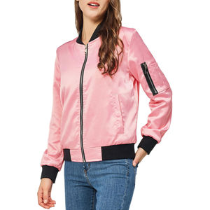 Personnalisable Satin Recadrée Varsity Vestes Haute Qualité Sublimé Satin Letterman Veste pour Dames Femmes Baseball Crop Vestes - Product Image 3