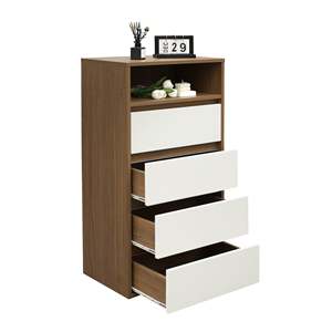 Modern/Nordic Metal Tallboy Chest of <b>Drawers</b> for Living Room & Bedroom 4 <b>Drawers</b> <b>Storage</b> - Product Image 5